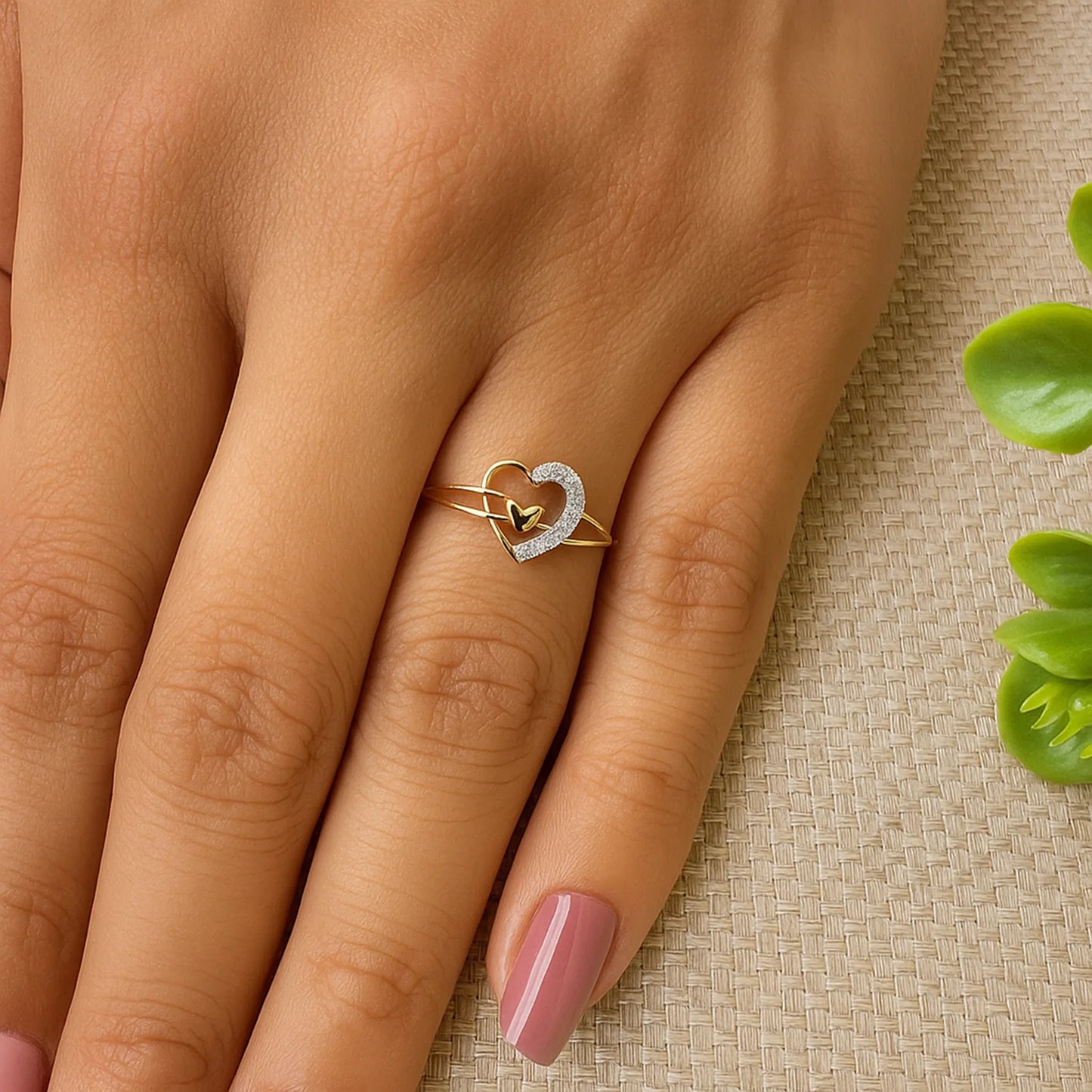 Passion’s Promise Ring | 925 Silver 18k Gold Plated Jewellery