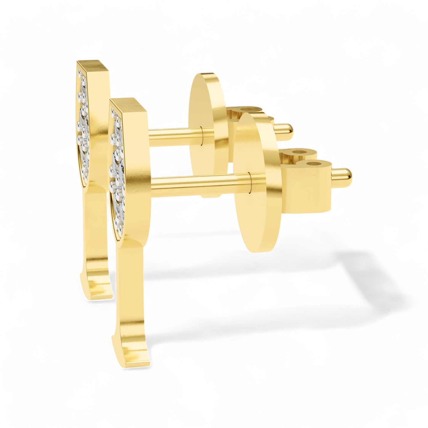 Radiant Toast Earring | 925 Silver 18k Gold Plated Earring | Gold Vermeil Jewellery | Party Wear Earring Earring