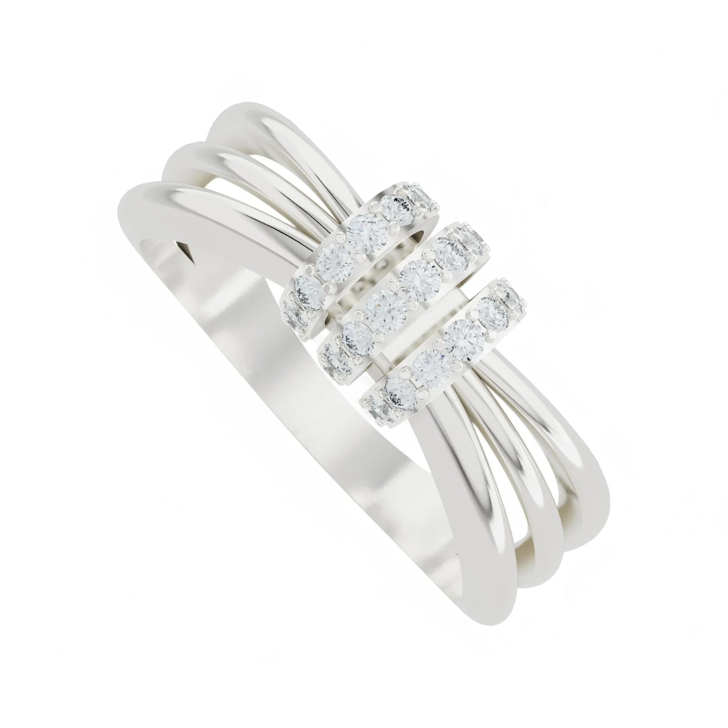 Eternal Trio Gold Ring | 925 Silver 18k Gold Plated Jewellery