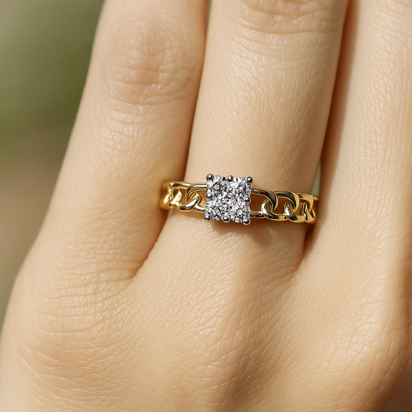 Charmed Connections Ring | 925 Silver 18k Gold Plated Jewellery