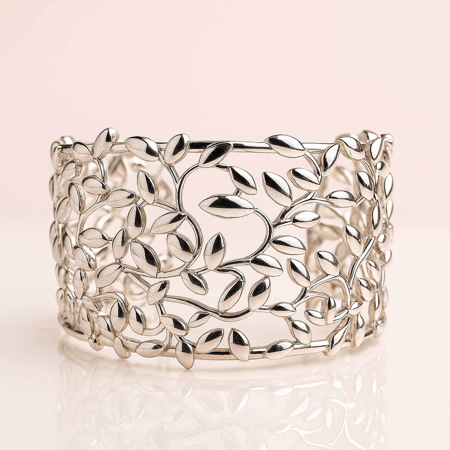 Elegant Vine Leaf Bracelet | 925 Silver 18k Gold Plated Jewellery
