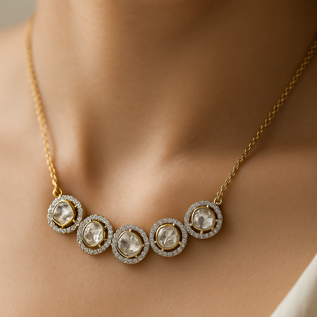 Silver Polki Jewellery