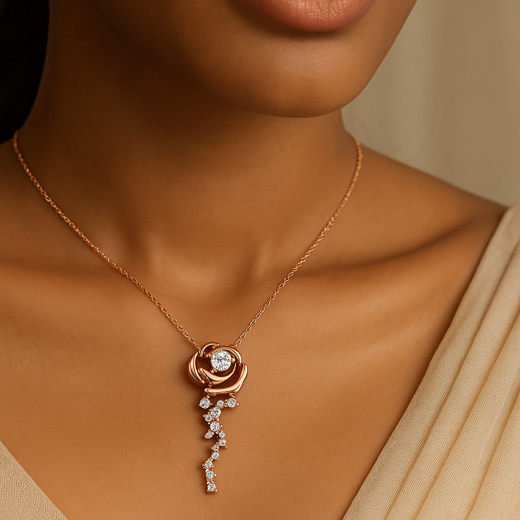 Petals of Love Necklace | 925 Silver 18k Gold Plated Necklace