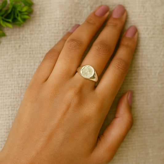 Petal Perfection | 925 Silver 18k Gold Plated Jewellery