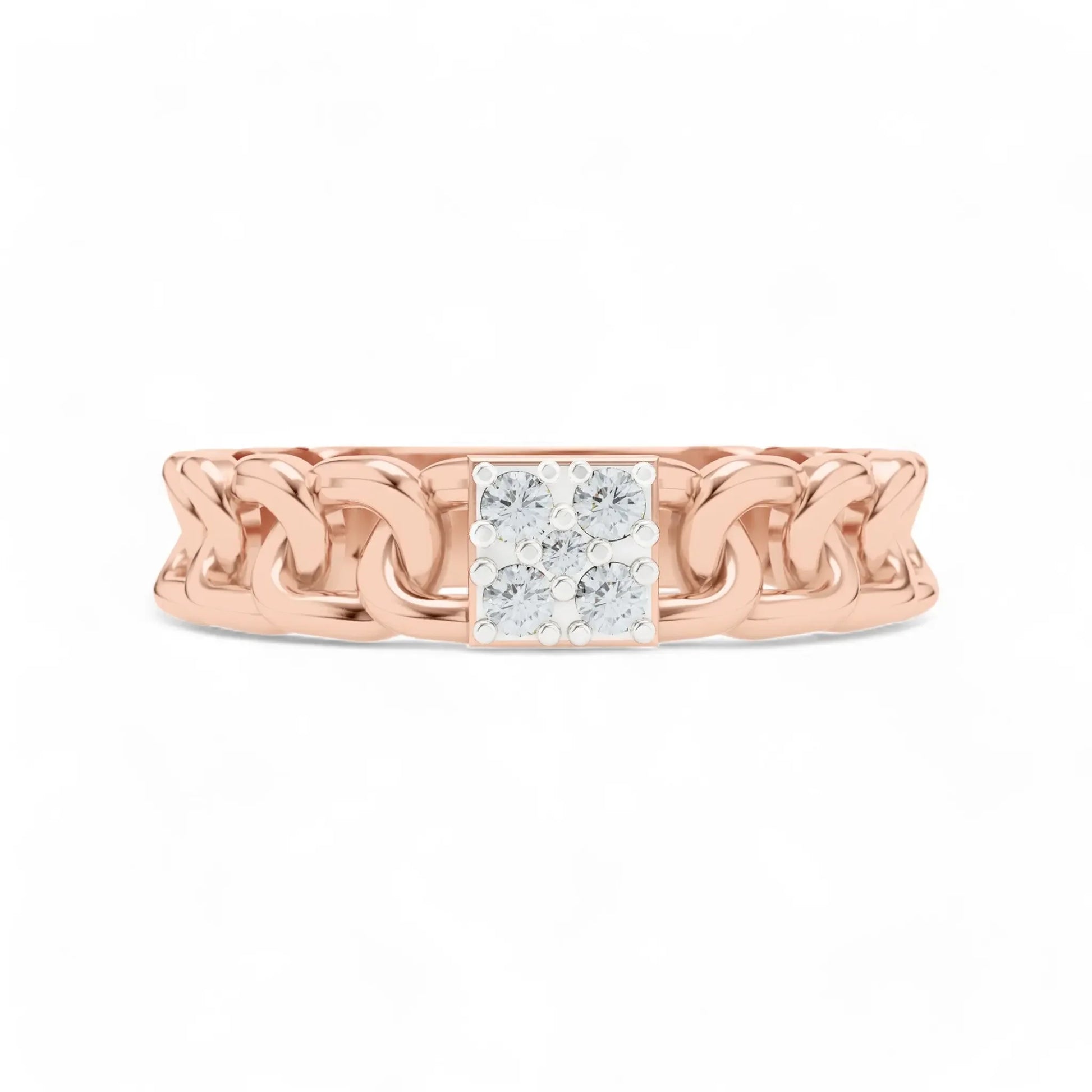 Charmed Connections Ring | Gold Diamond Jewellery | Lab Grown Diamond Jewellery  Ring 18k-Rose-Gold-24