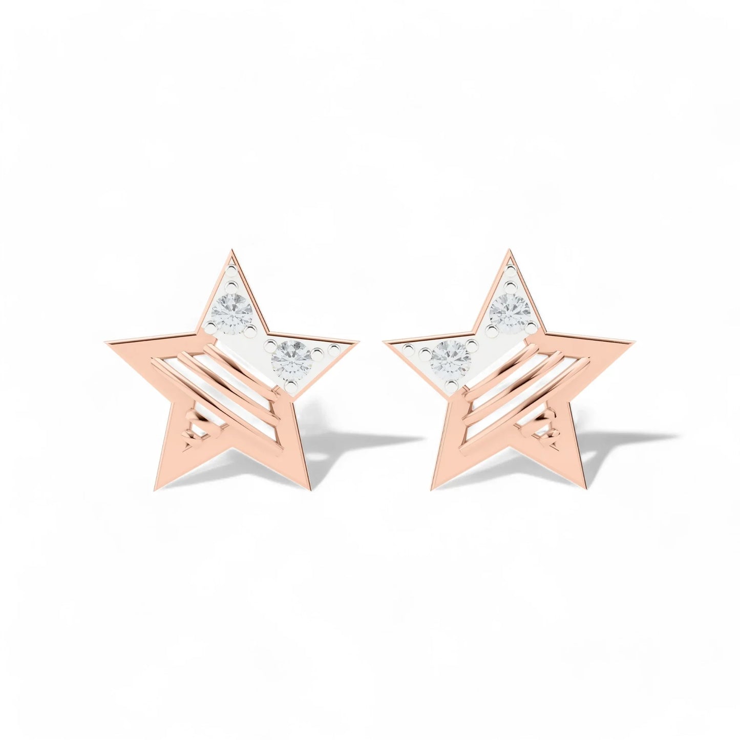 Starry Night Sparkle Studs | 925 Silver 18k Gold Plated Jewellery