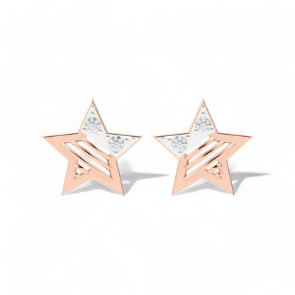 Starry Night Sparkle Studs | 925 Silver 18k Gold Plated Jewellery