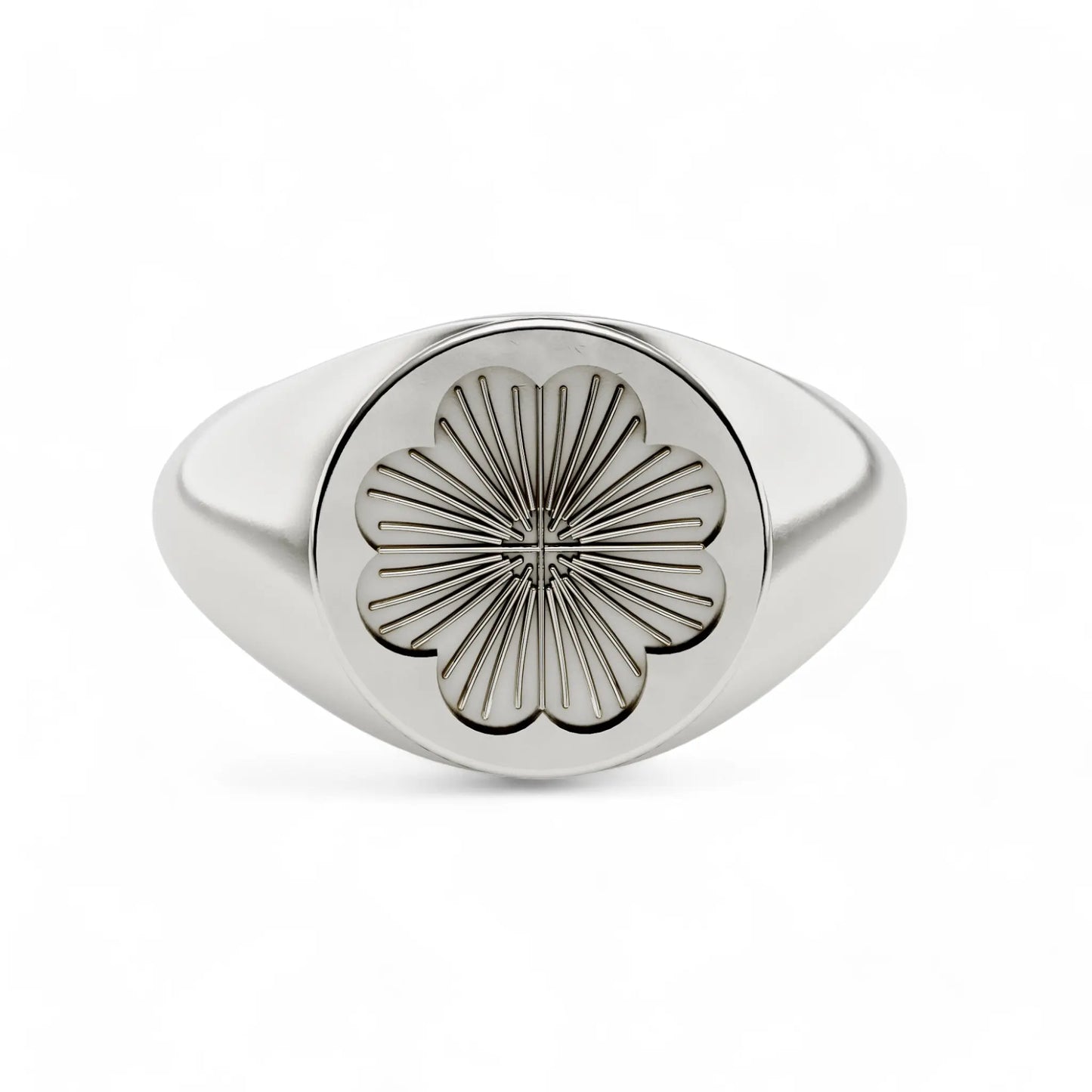 Petal Perfection | 925 Silver 18k Gold Plated Jewellery |  | Gold Vermeil | Party Wear Ring  Ring White-24