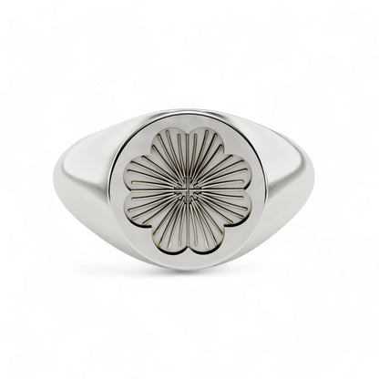Petal Perfection | 925 Silver 18k Gold Plated Jewellery |  | Gold Vermeil | Party Wear Ring  Ring White-24