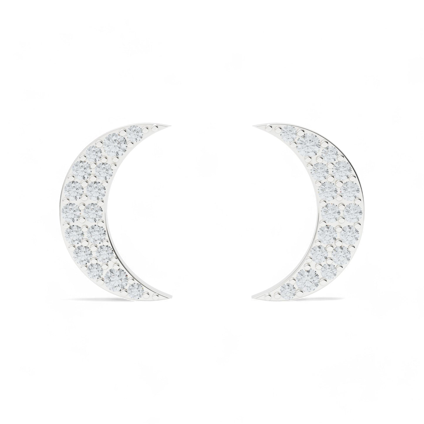 Crescent Shine Earrings | 925 Silver 18k Gold Plated Earring