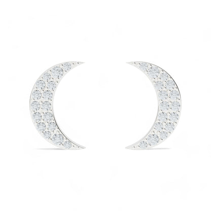 Crescent Shine Earrings | 925 Silver 18k Gold Plated Earring