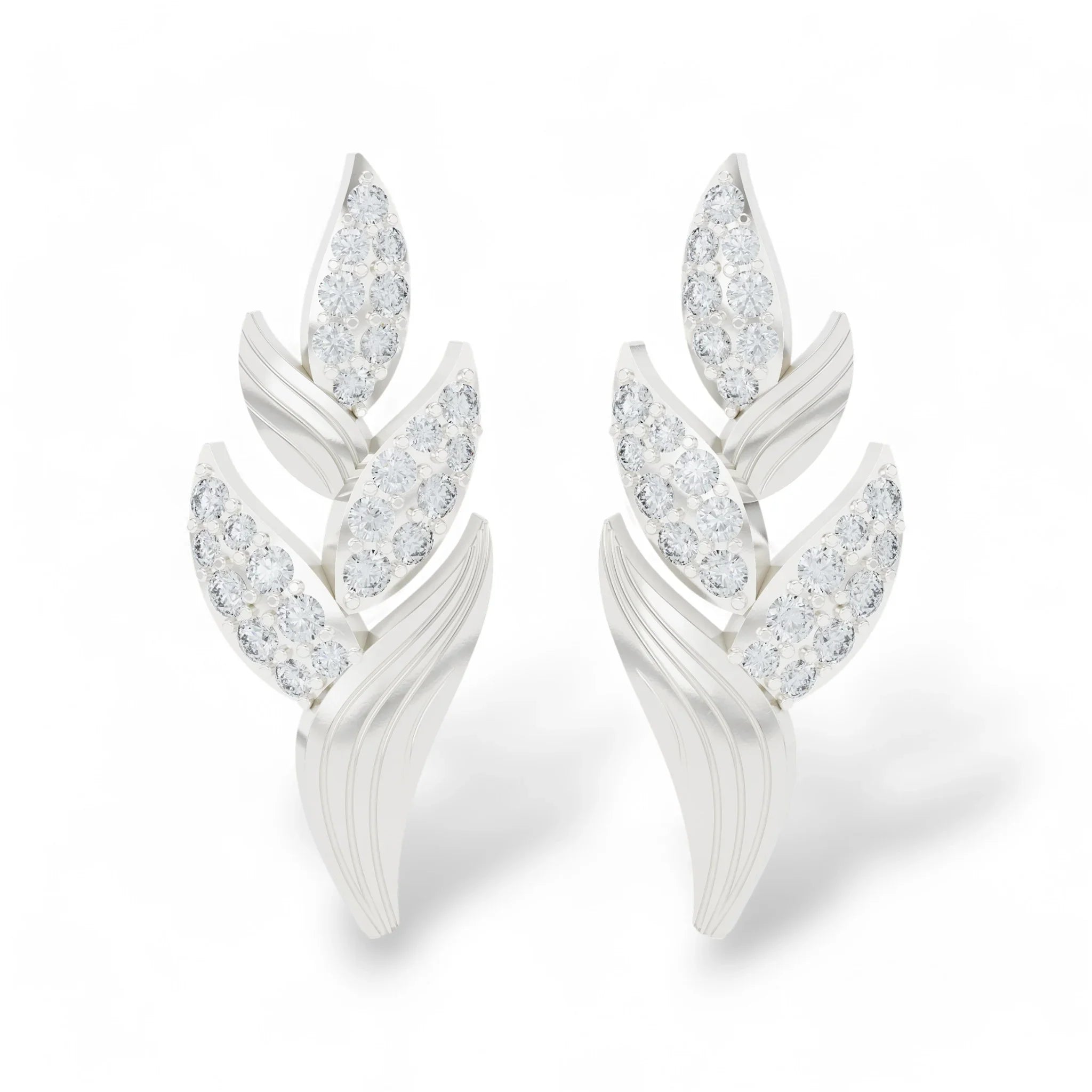 Flora Glow Climber Earrings | 925 Silver Earring 18k Gold Plated