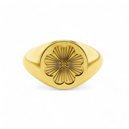Petal Perfection | 925 Silver 18k Gold Plated Jewellery |  | Gold Vermeil | Party Wear Ring  Ring