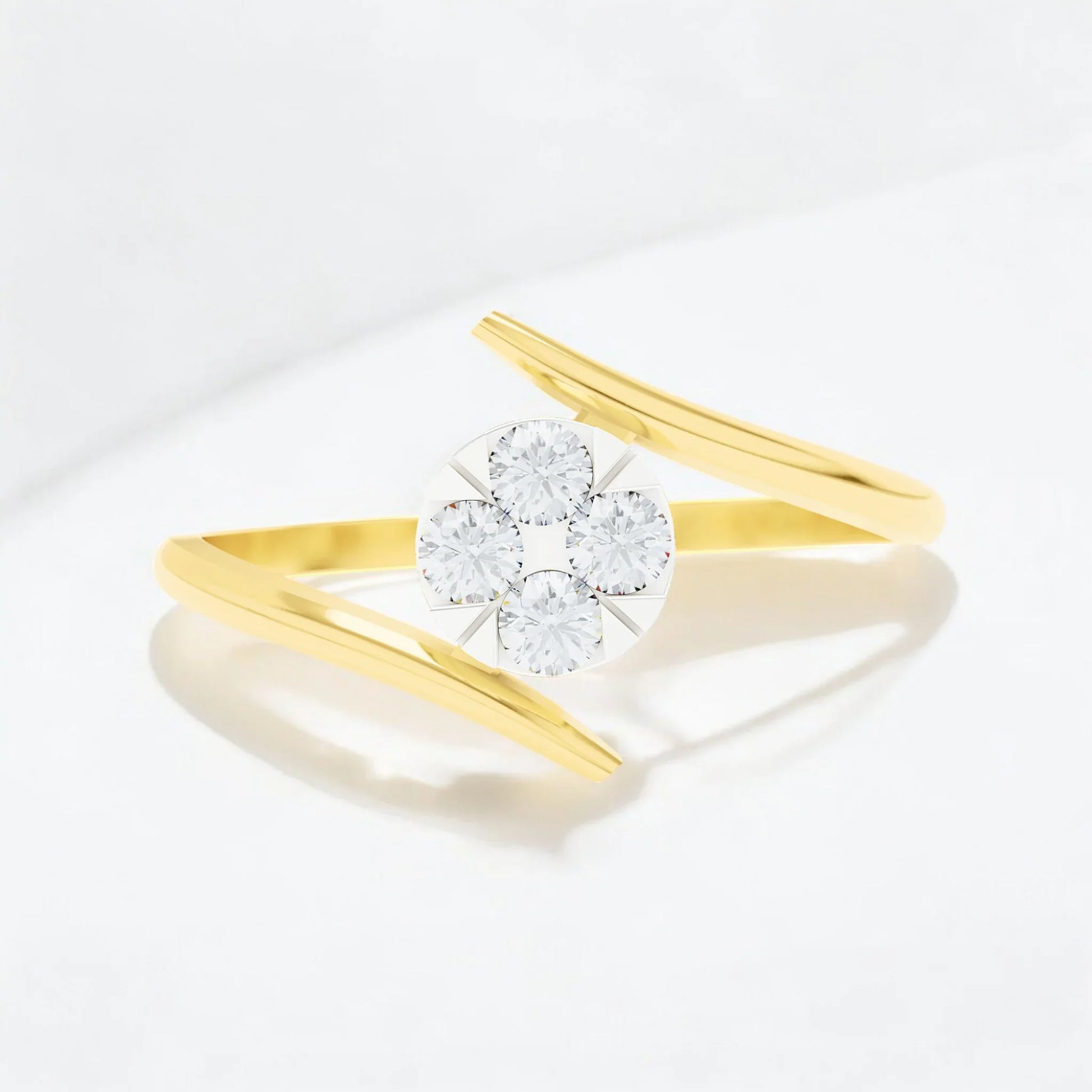 Glistening Sphere Ring | Gold Diamond Jewellery | Lab Grown Diamond Jewellery  Ring