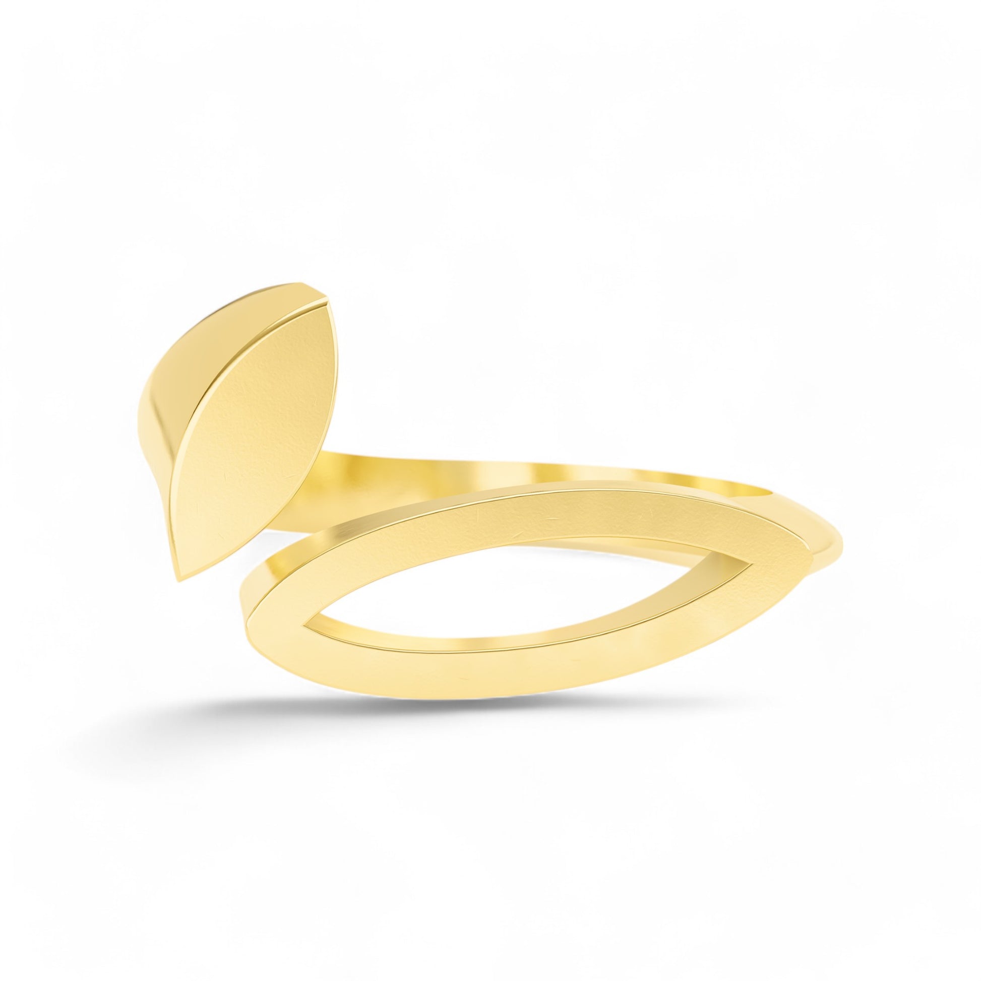 Artistic Oval Frame Ring | 925 Silver 18k Gold Plated Jewellery | Gold Vermeil | Party Wear Ring  Ring