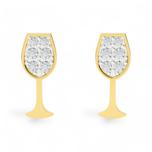 Radiant Toast Earring | 925 Silver 18k Gold Plated Earring | Gold Vermeil Jewellery | Party Wear Earring  Earring Gold-Vermeil
