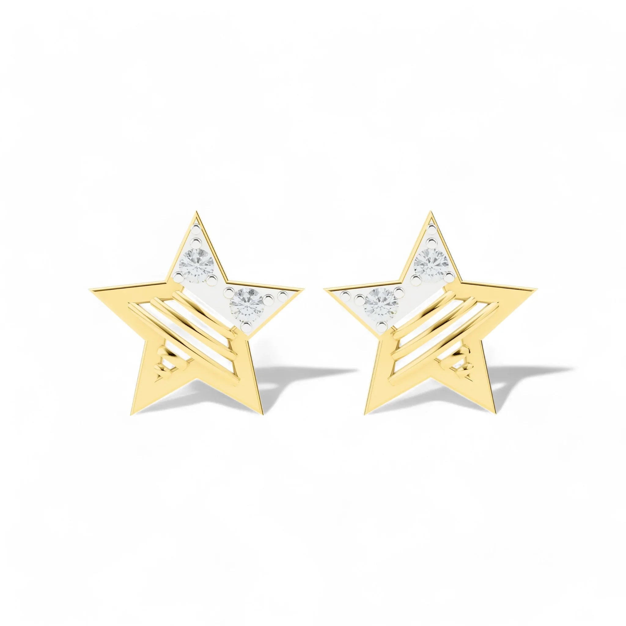 Starry Night Sparkle Studs | 925 Silver 18k Gold Plated Jewellery