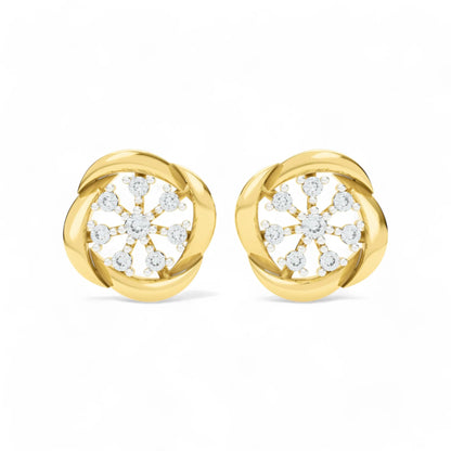 Floret Glow Studs | 925 Silver 18k Gold Plated Jewellery