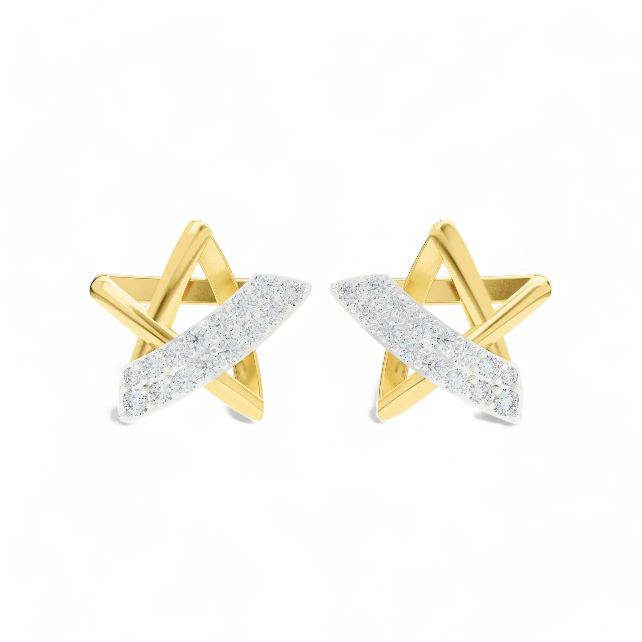 Celestial Starburst Earrings | 925 Silver 18k Gold Plated Earring