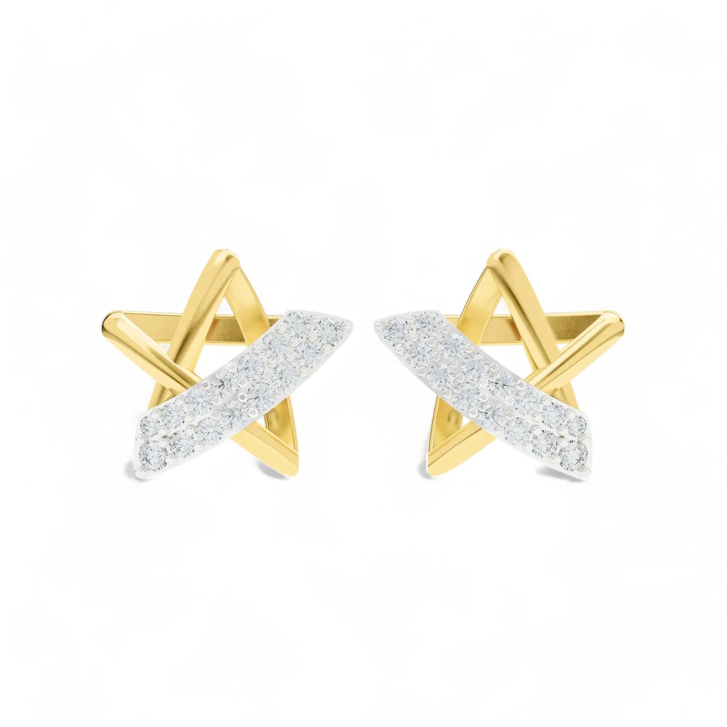 Celestial Starburst Earrings | 925 Silver 18k Gold Plated Earring