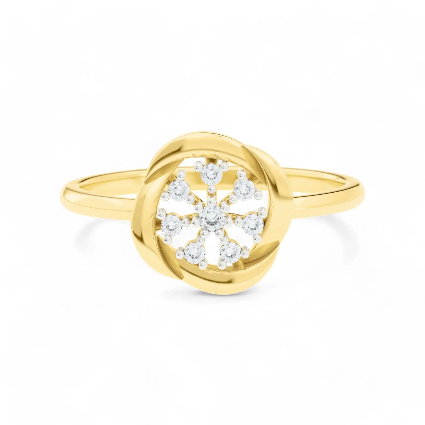 Floret Glow Ring | Gold Diamond Jewellery | Lab Grown Diamond Jewellery  Ring