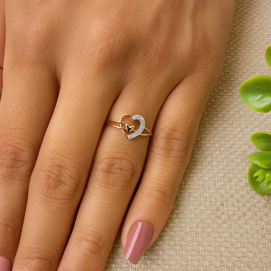 Passion’s Promise Ring | 925 Silver 18k Gold Plated Jewellery