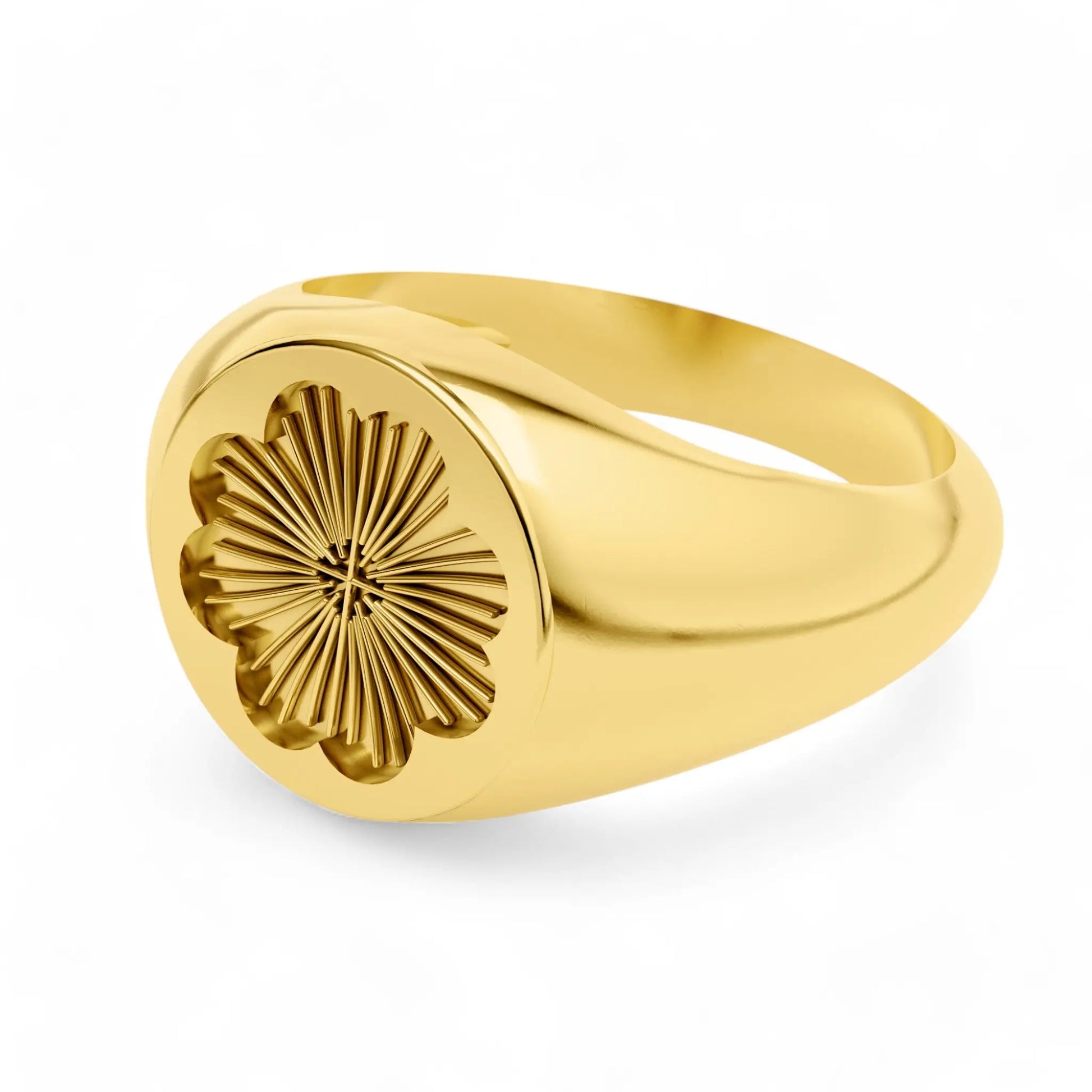 Petal Perfection | 925 Silver 18k Gold Plated Jewellery |  | Gold Vermeil | Party Wear Ring  Ring