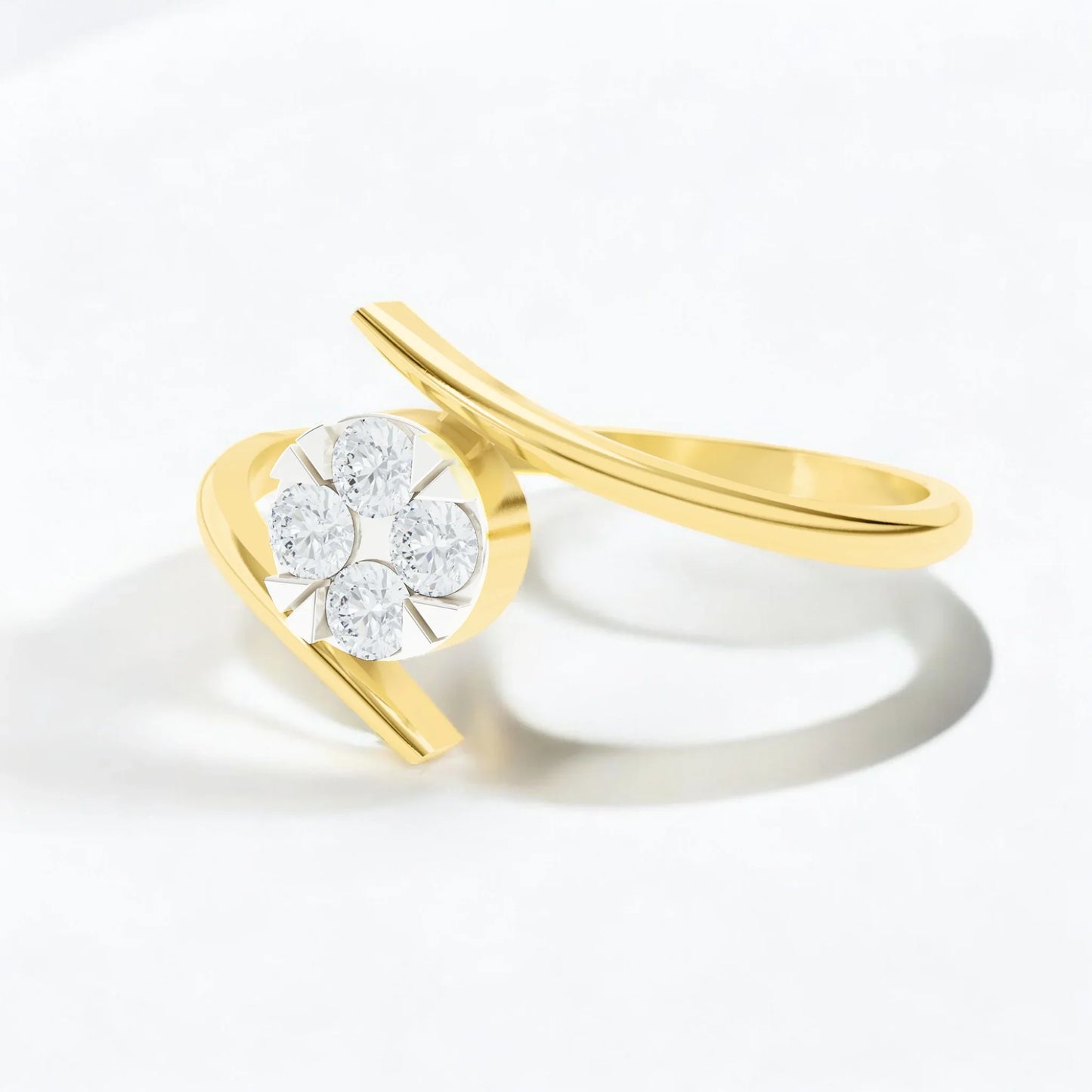 Glistening Sphere Ring | Gold Diamond Jewellery | Lab Grown Diamond Jewellery  Ring
