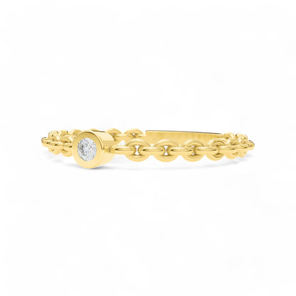 Chain of Affection Ring | Gold Diamond Jewellery | Lab Grown Diamond Jewellery  Ring