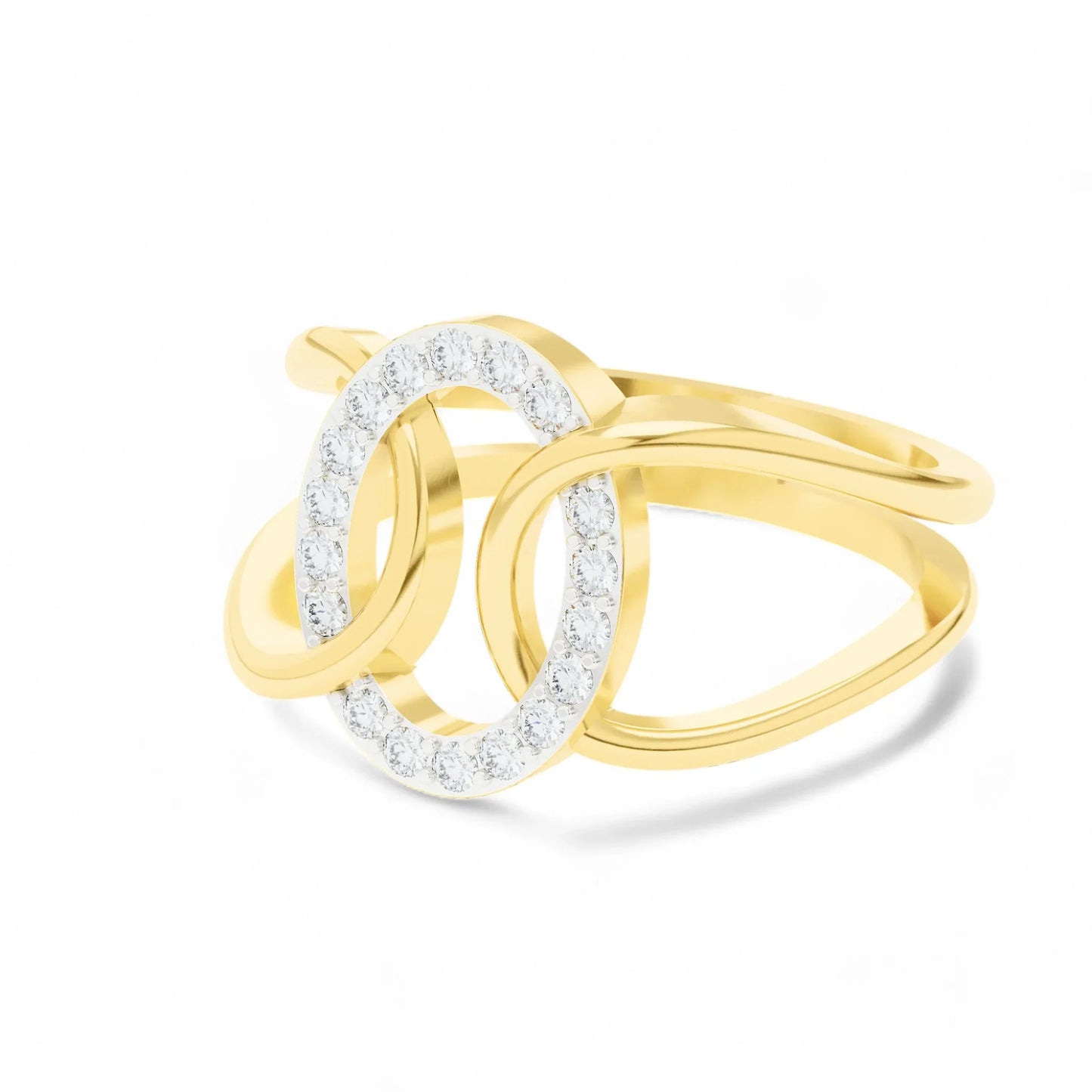 Linked Brilliance Ring | Gold Diamond Jewellery | Lab Grown Diamond Jewellery  Ring