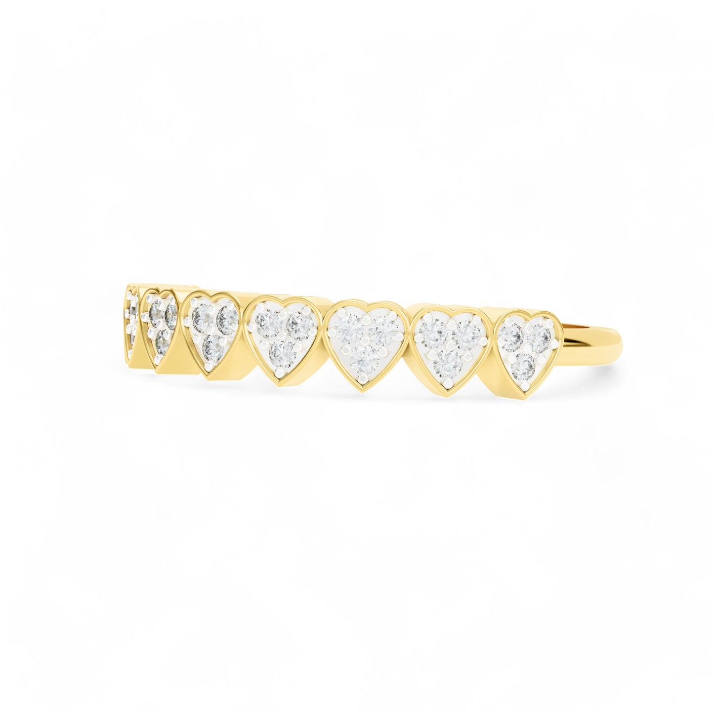 Heartline Diamond Gold Ring | Gold Diamond Jewellery | Lab Grown Diamond Jewellery  Ring