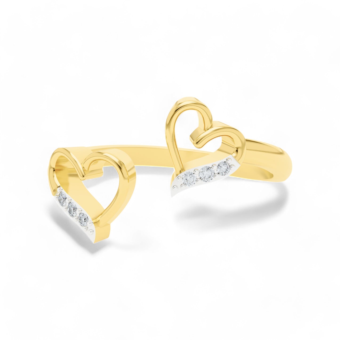Forever Yours Heart Ring | Gold Diamond Jewellery | Lab Grown Diamond Jewellery  Ring