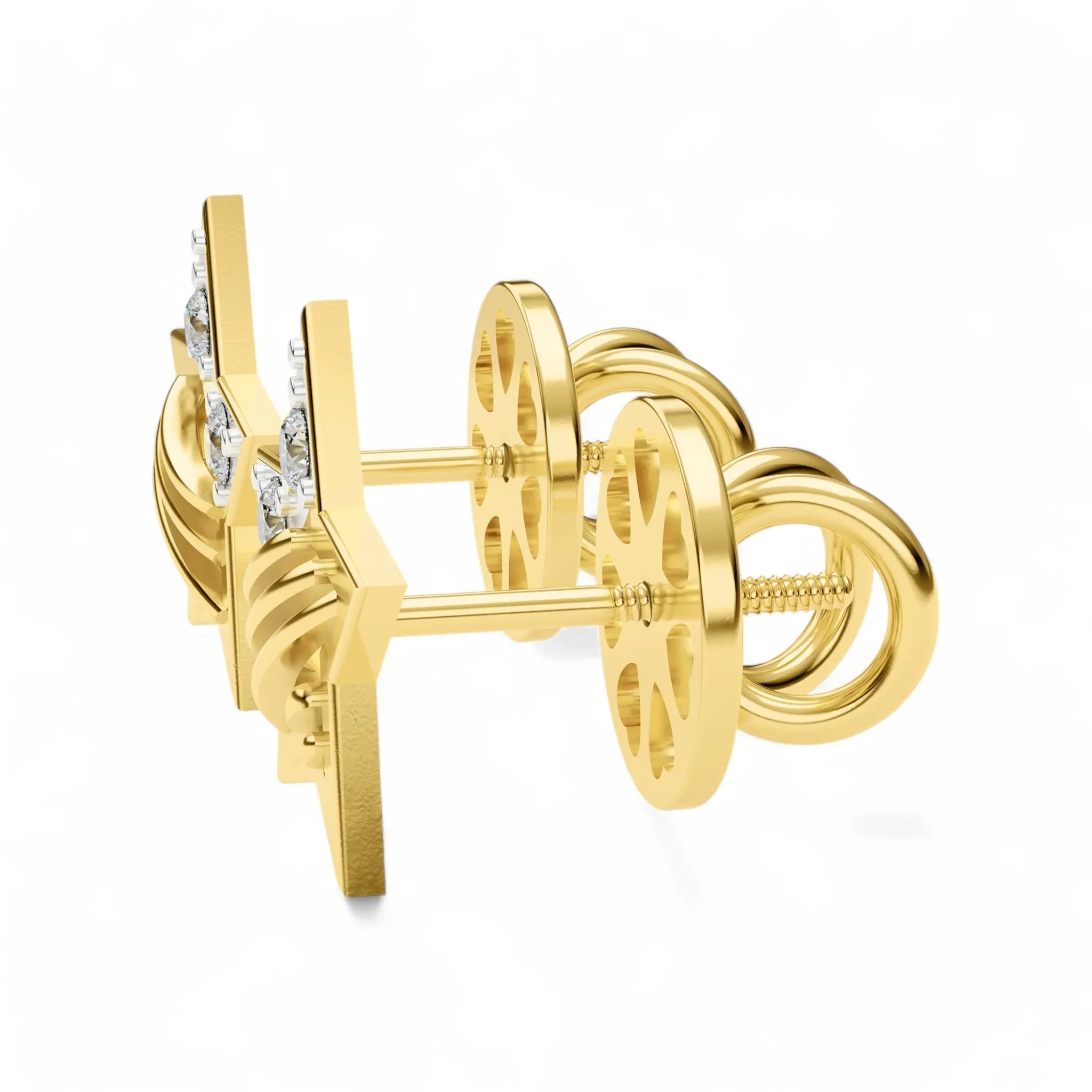 Starry Night Sparkle Studs | 925 Silver 18k Gold Plated Jewellery