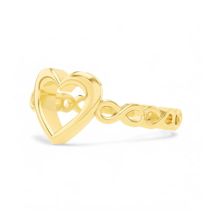 Endless Love Ring | 925 Silver 18k Gold Plated Jewellery