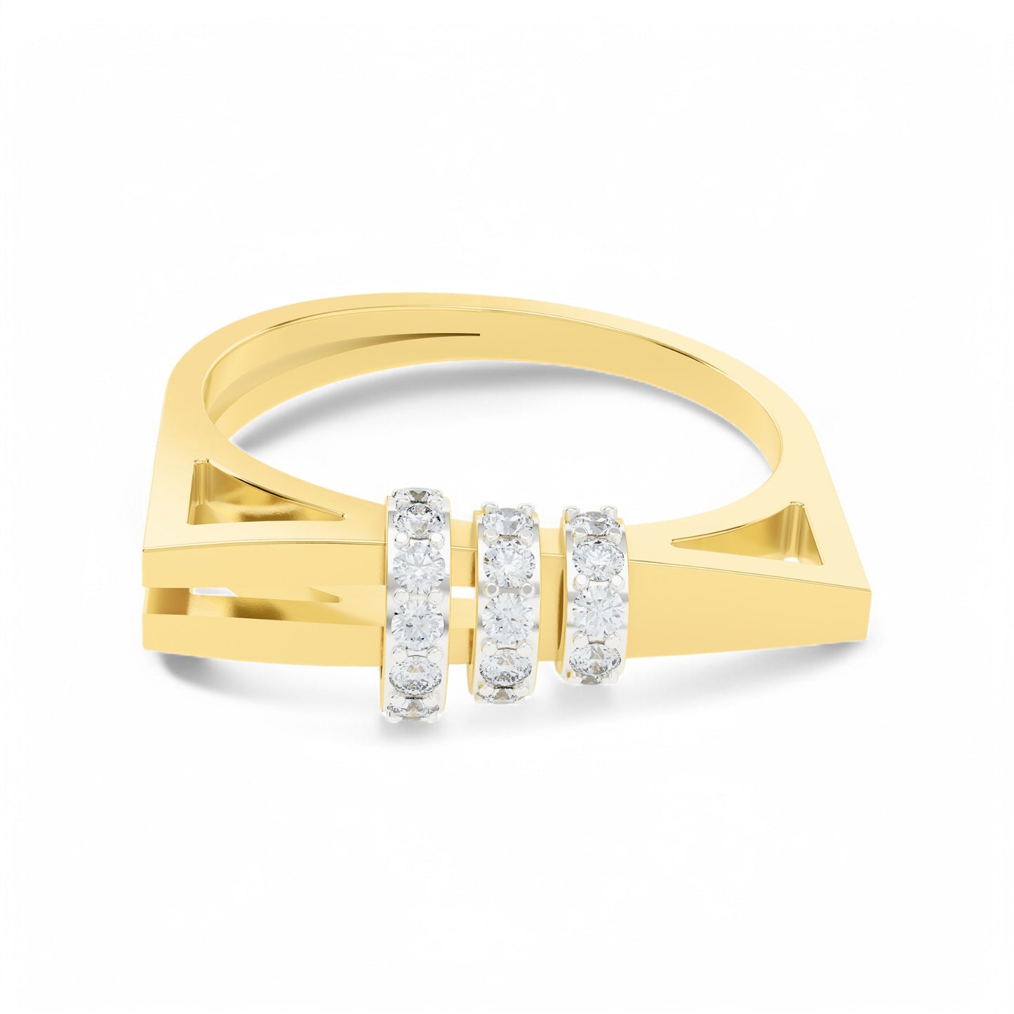 Aurora Orbit Ring | 925 Silver 18k Gold Plated Jewellery | Gold Vermeil Jewellery | Party Wear Ring