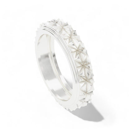 Geometric Fusion Yellow Ring | 925 Silver 18k Gold Plated Jewellery | Gold Vermeil | Party Wear Ring  Ring White-24