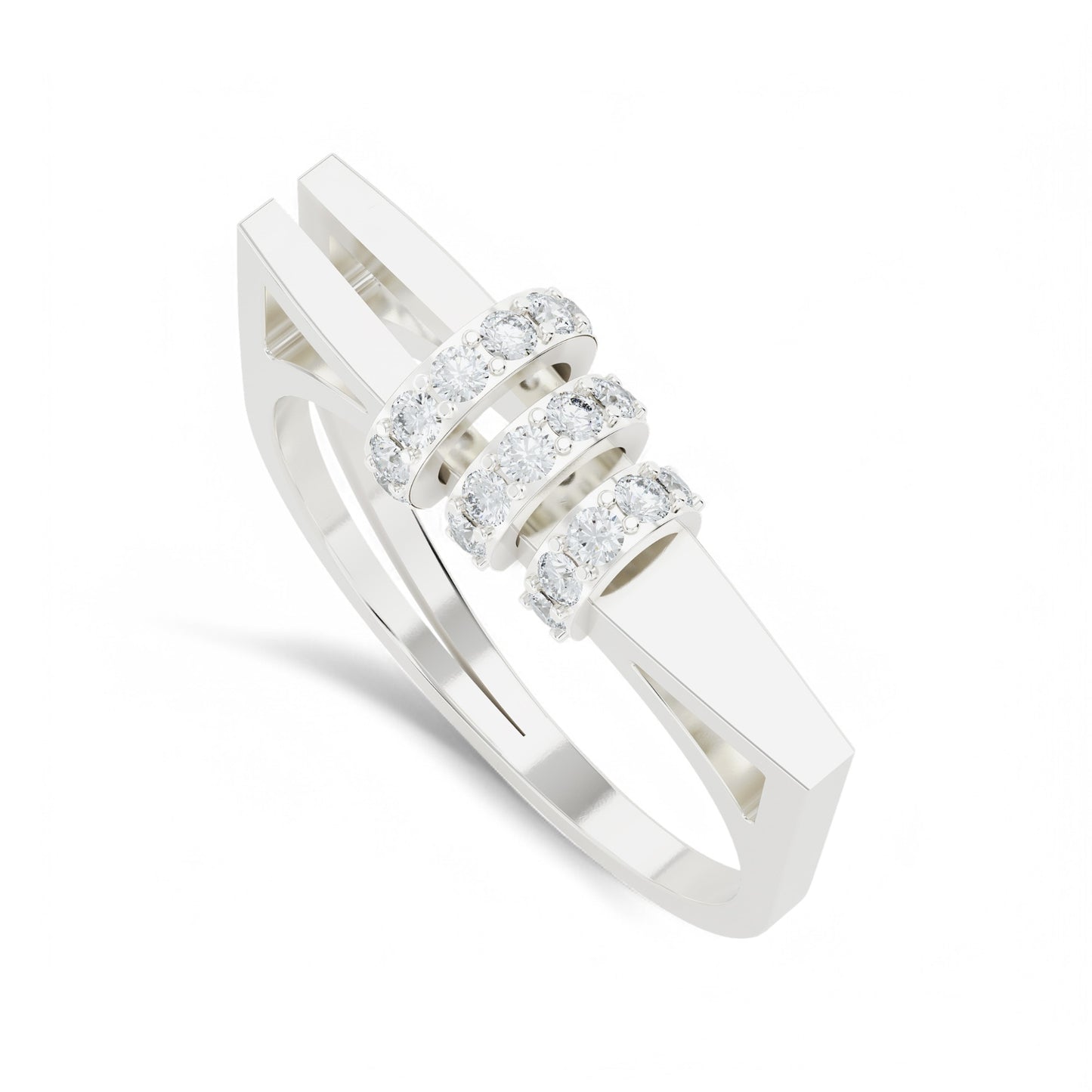 Aurora Orbit Ring | 925 Silver 18k Gold Plated Jewellery | Gold Vermeil Jewellery | Party Wear Ring