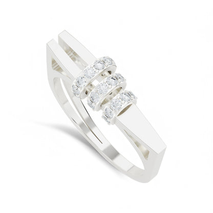 Aurora Orbit Ring | 925 Silver 18k Gold Plated Jewellery | Gold Vermeil Jewellery | Party Wear Ring