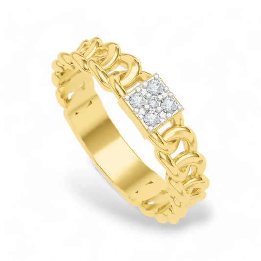 Charmed Connections Ring | Gold Diamond Jewellery | Lab Grown Diamond Jewellery  Ring 18k-Yellow-24