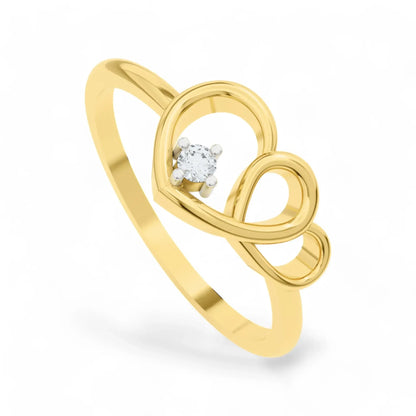 Heart of Gold Ring | Gold Diamond Jewellery | Lab Grown Diamond Jewellery  Ring 18k-Yellow-24