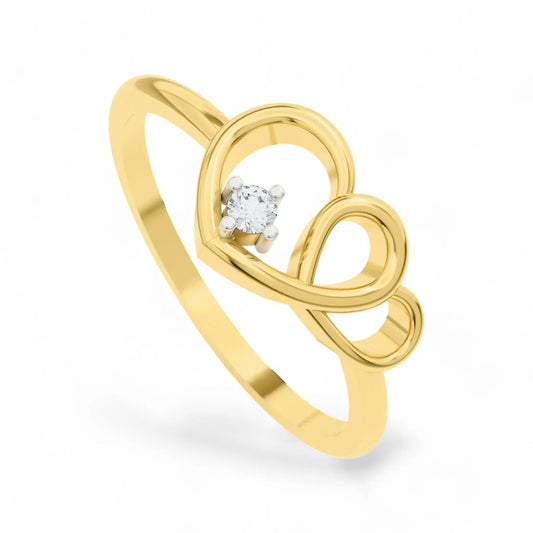 Heart of Gold Ring | Gold Diamond Jewellery | Lab Grown Diamond Jewellery  Ring 18k-Yellow-24