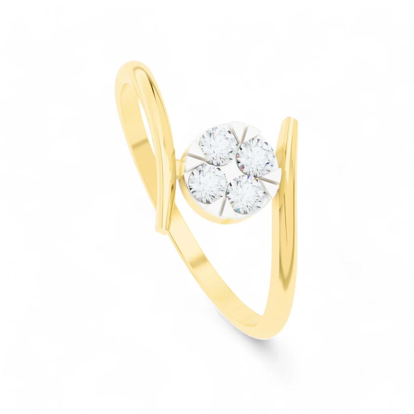 Glistening Sphere Ring | Gold Diamond Jewellery | Lab Grown Diamond Jewellery  Ring 18k-Yellow-24