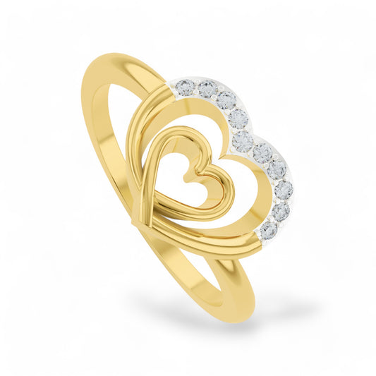 Forever in My Heart Ring | Gold Diamond Jewellery | Lab Grown Diamond Jewellery  Ring 18k-Yellow-24