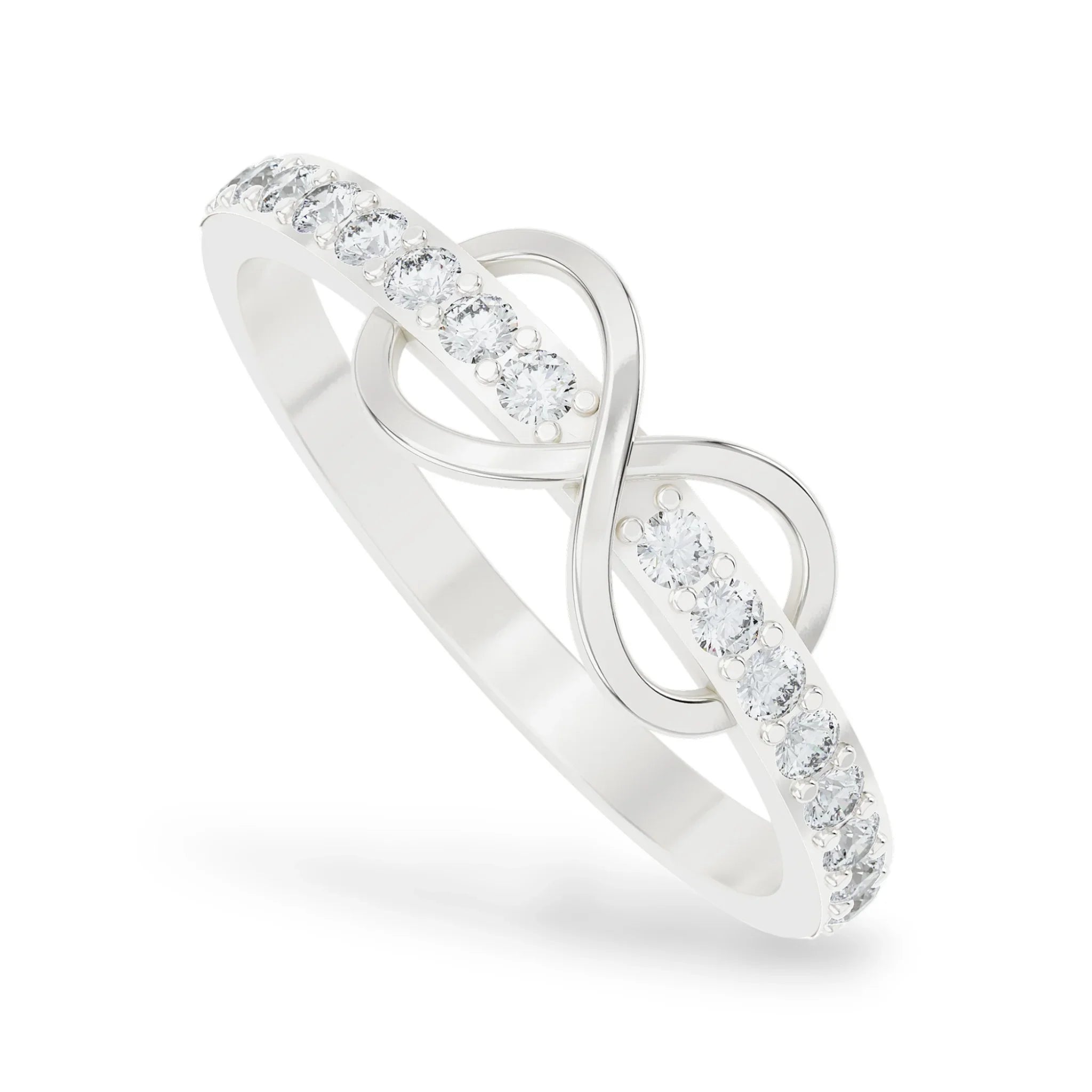Timeless Infinity Glow Ring | 925 Silver 18k Gold Plated Jewellery