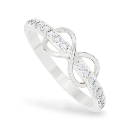 Timeless Infinity Glow Ring | 925 Silver 18k Gold Plated Jewellery