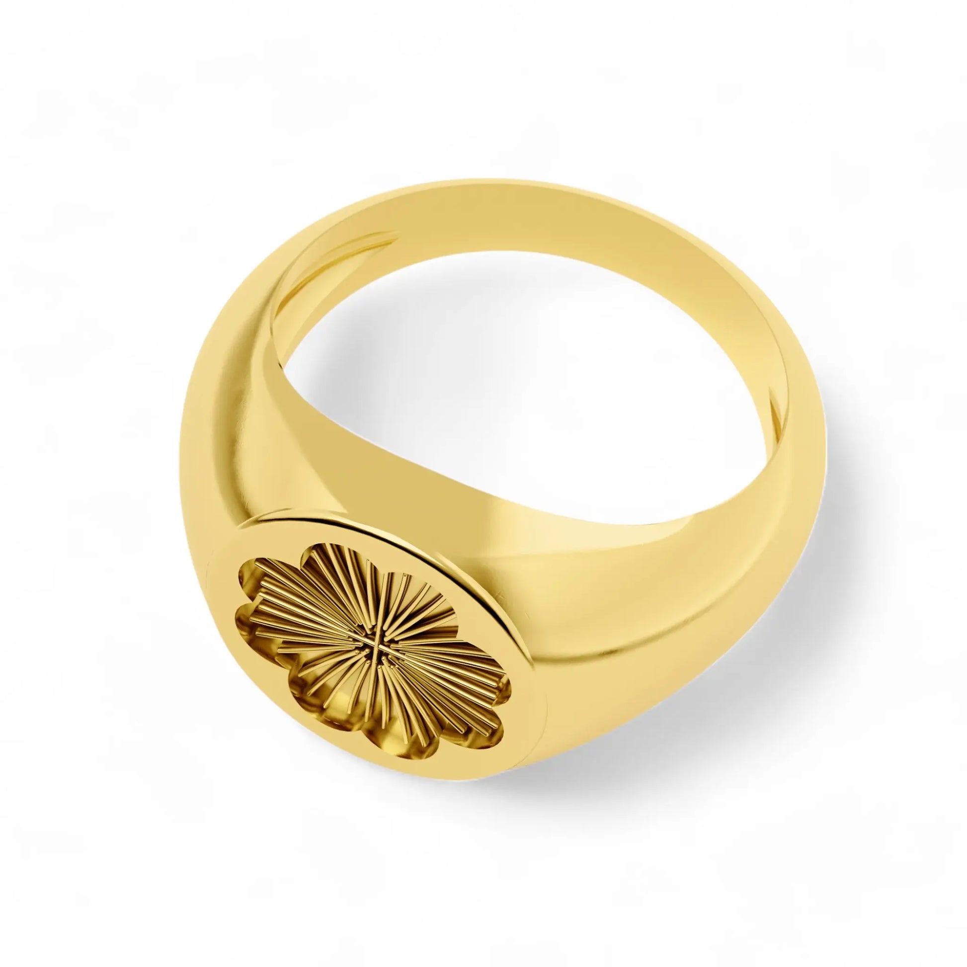 Petal Perfection | 925 Silver 18k Gold Plated Jewellery |  | Gold Vermeil | Party Wear Ring  Ring
