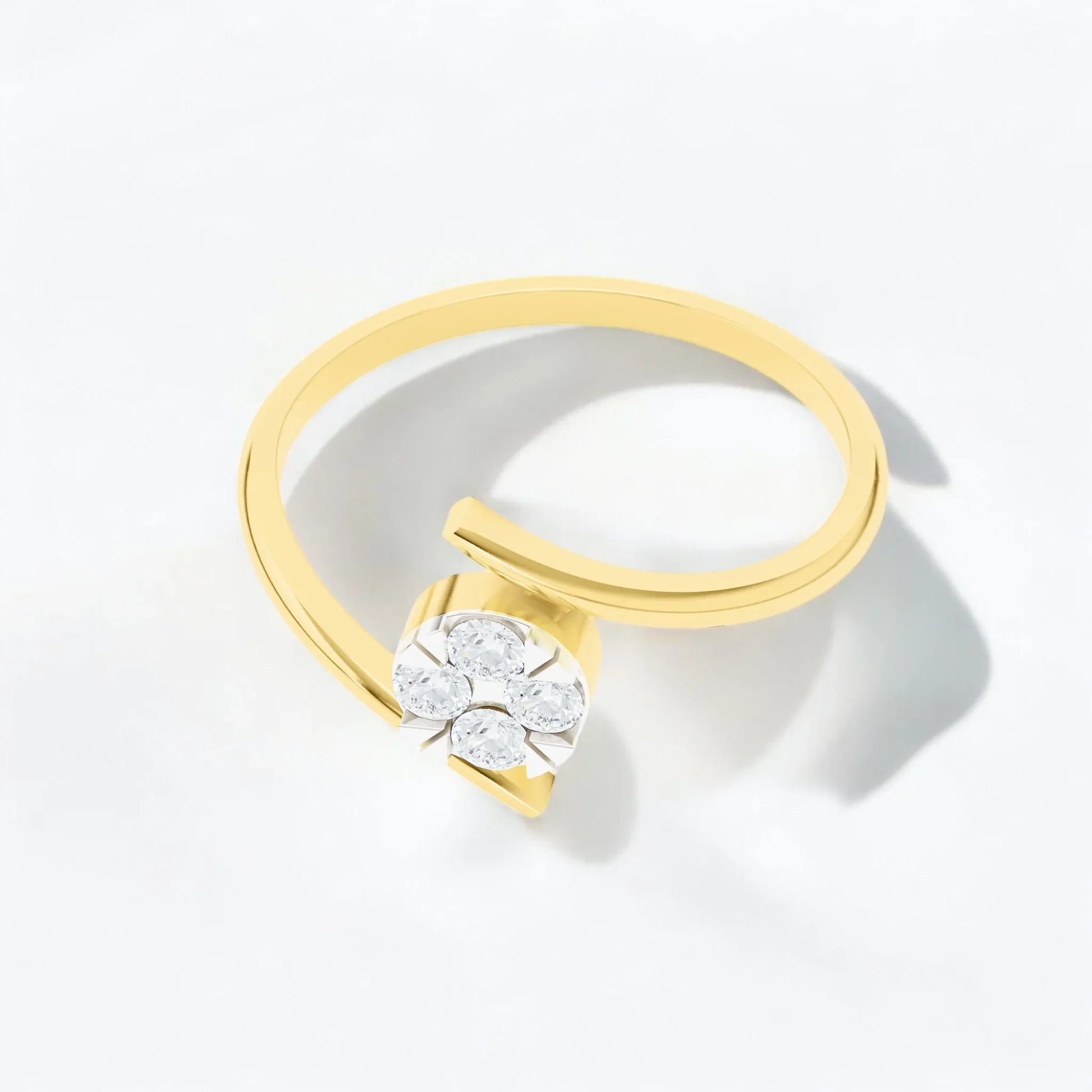 Glistening Sphere Ring | Gold Diamond Jewellery | Lab Grown Diamond Jewellery  Ring