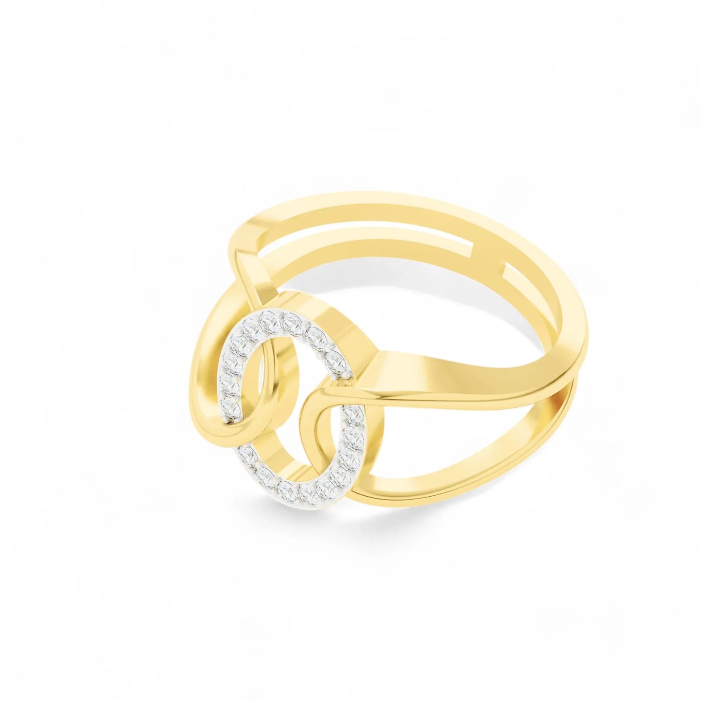 Linked Brilliance Ring | Gold Diamond Jewellery | Lab Grown Diamond Jewellery  Ring