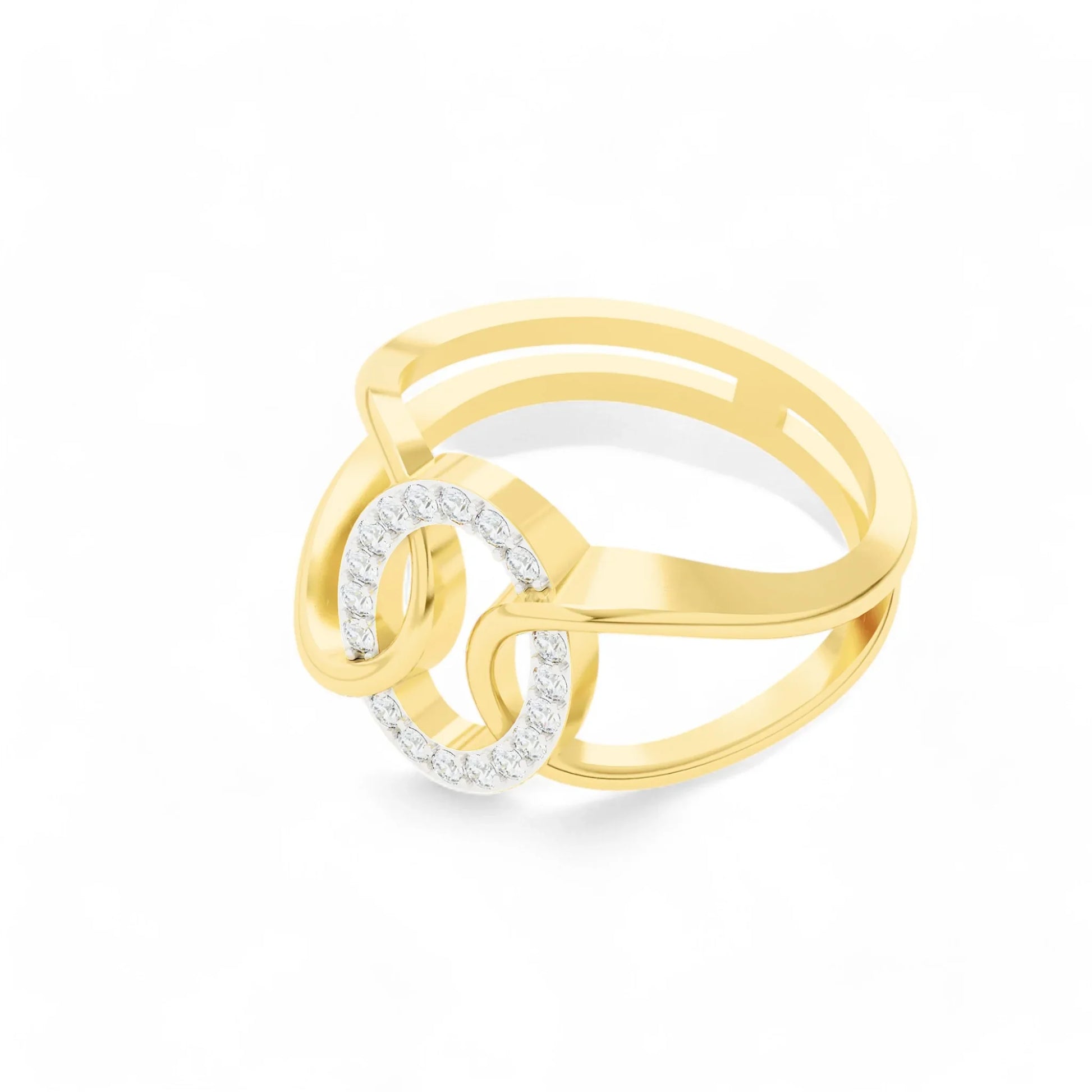 Linked Brilliance Ring | Gold Diamond Jewellery | Lab Grown Diamond Jewellery  Ring