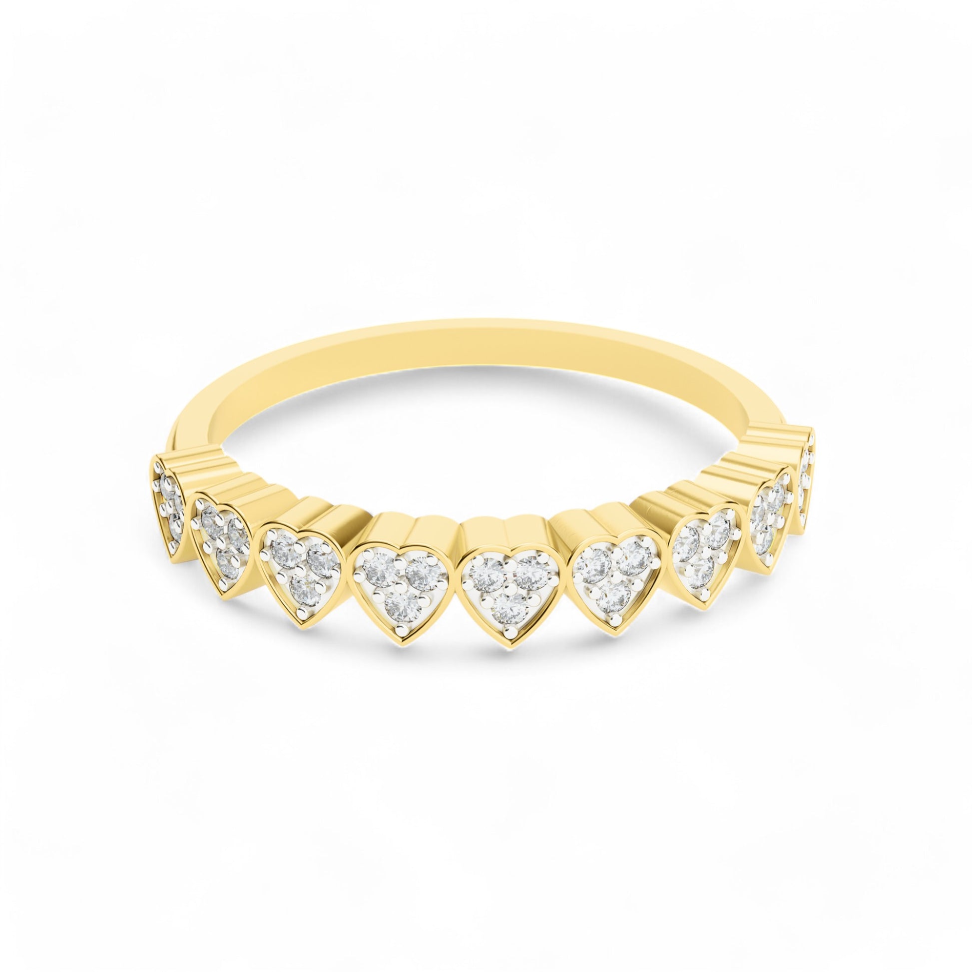 Heartline Diamond Gold Ring | Gold Diamond Jewellery | Lab Grown Diamond Jewellery  Ring